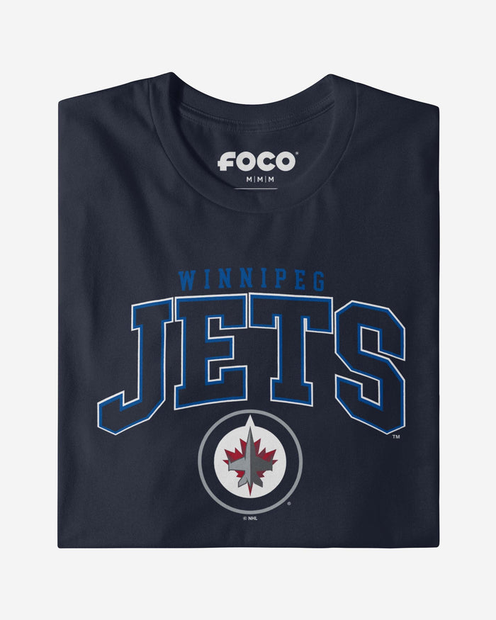 Winnipeg Jets Classic Arched Logo T-Shirt FOCO - FOCO.com