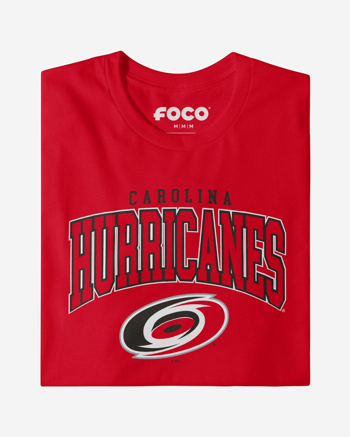 Carolina Hurricanes Classic Arched Logo T-Shirt FOCO - FOCO.com