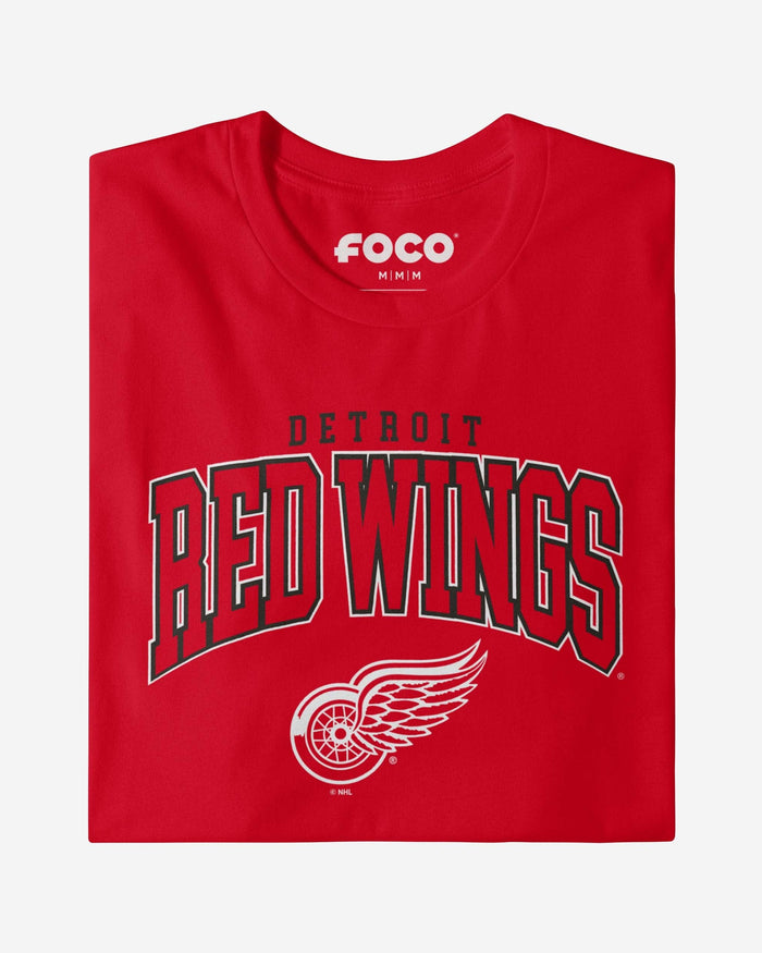 Detroit Red Wings Classic Arched Logo T-Shirt FOCO - FOCO.com