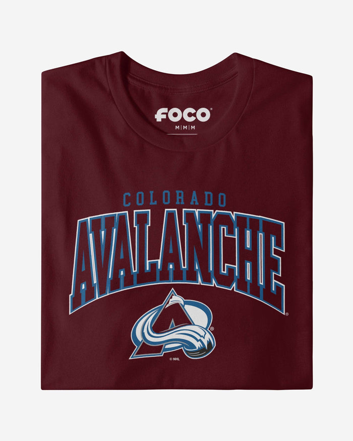 Colorado Avalanche Classic Arched Logo T-Shirt FOCO - FOCO.com