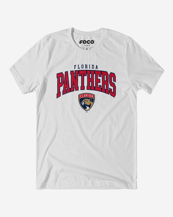 Florida Panthers Classic Arched Logo T-Shirt FOCO White S - FOCO.com