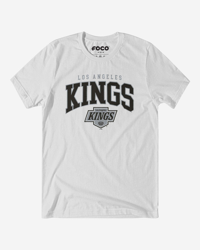 Los Angeles Kings Classic Arched Logo T-Shirt FOCO White S - FOCO.com