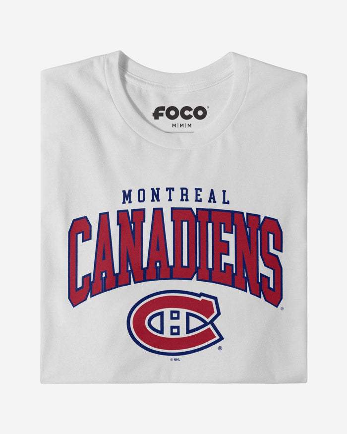 Montreal Canadiens Classic Arched Logo T-Shirt FOCO - FOCO.com