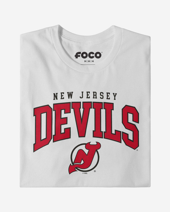 New Jersey Devils Classic Arched Logo T-Shirt FOCO - FOCO.com