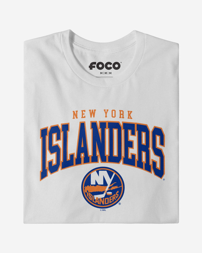 New York Islanders Classic Arched Logo T-Shirt FOCO - FOCO.com