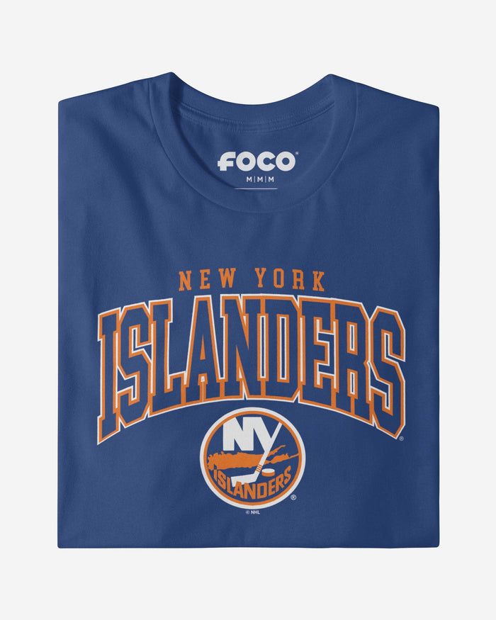 New York Islanders Classic Arched Logo T-Shirt FOCO - FOCO.com