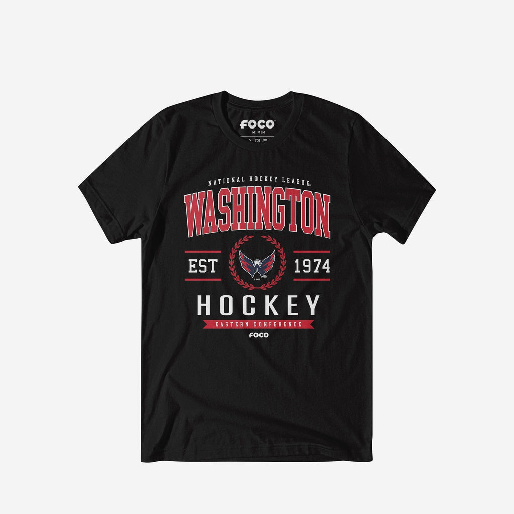 Washington Capitals Hockey Legacy Crest T-Shirt FOCO Black S - FOCO.com