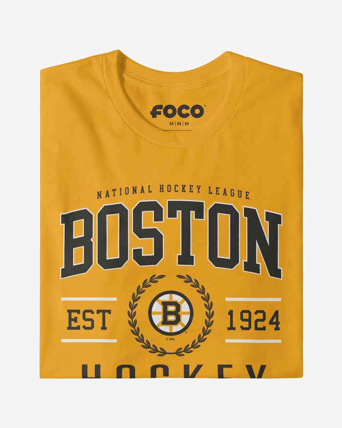 Boston Bruins Hockey Club T-Shirt FOCO Gold S - FOCO.com