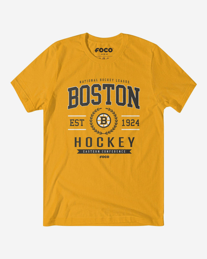 Boston Bruins Hockey Club T-Shirt FOCO Gold S - FOCO.com