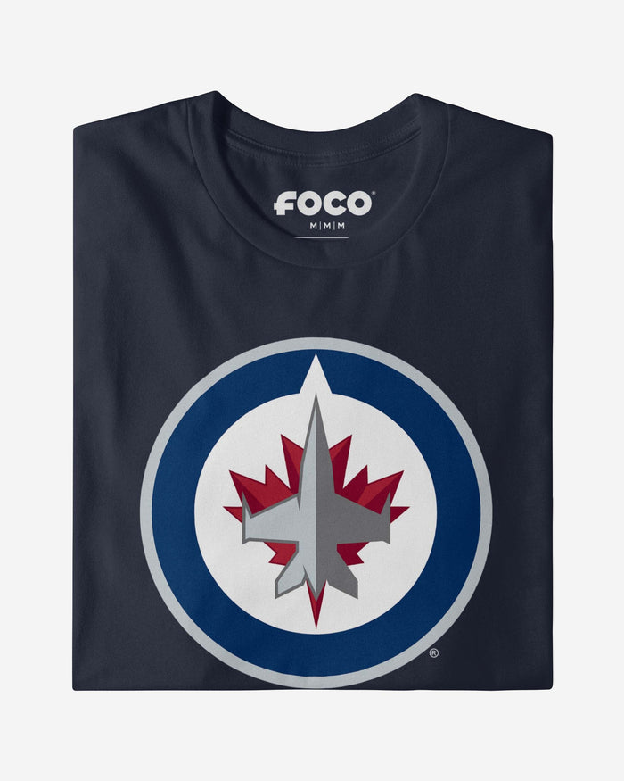 Winnipeg Jets Primary Logo Long Sleeve T-Shirt FOCO - FOCO.com