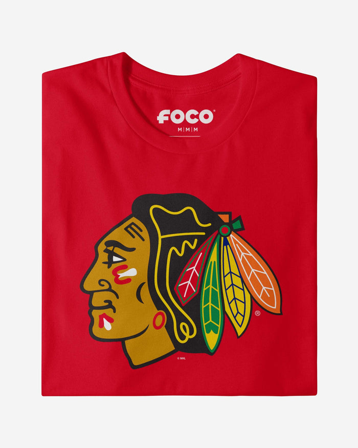 Chicago Blackhawks Primary Logo Long Sleeve T-Shirt FOCO - FOCO.com