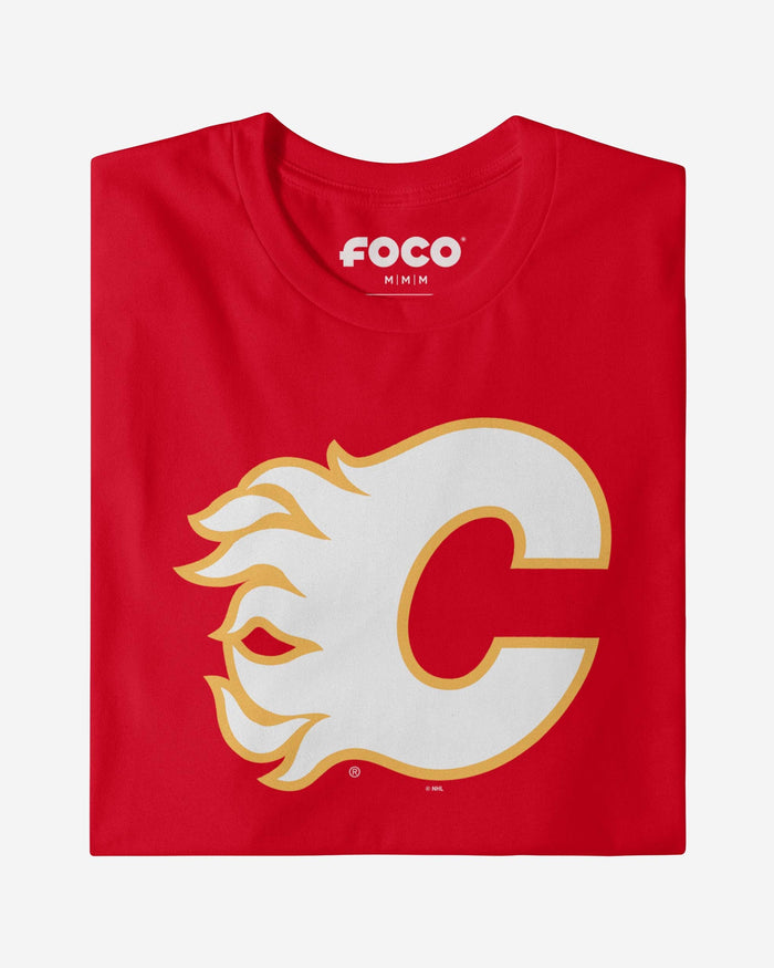 Calgary Flames Primary Logo Long Sleeve T-Shirt FOCO - FOCO.com