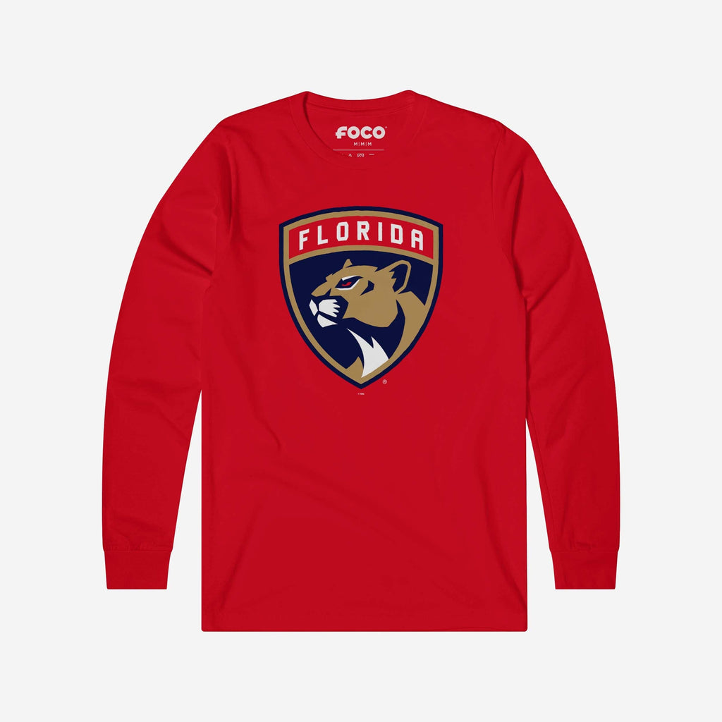 Florida Panthers Primary Logo Long Sleeve T-Shirt FOCO Red S - FOCO.com