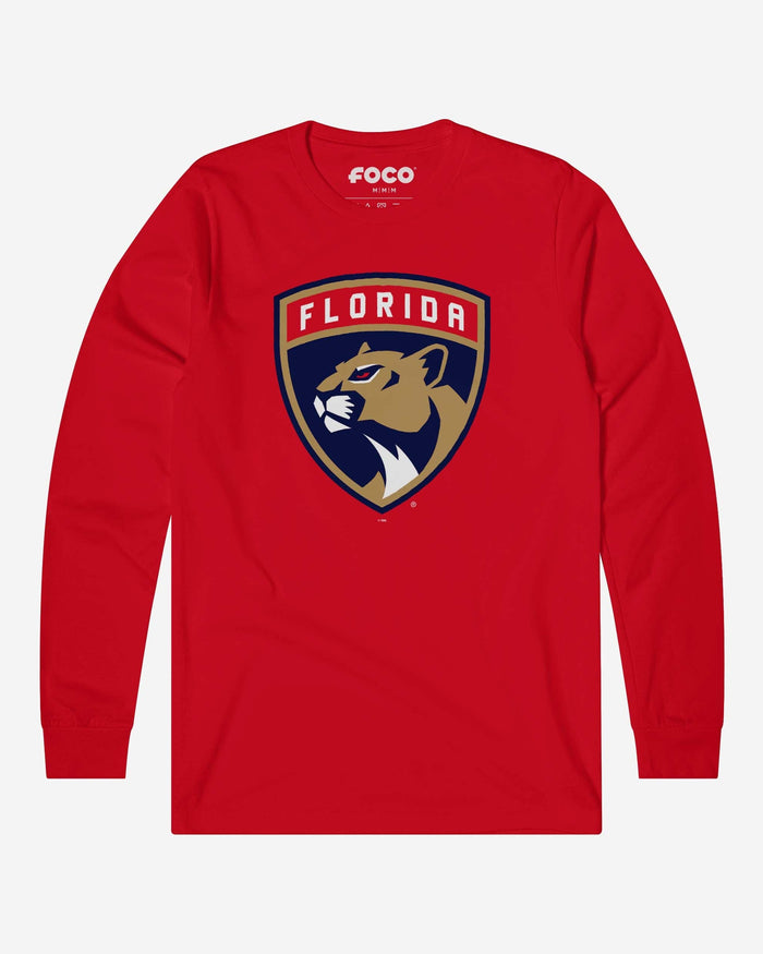 Florida Panthers Primary Logo Long Sleeve T-Shirt FOCO Red S - FOCO.com