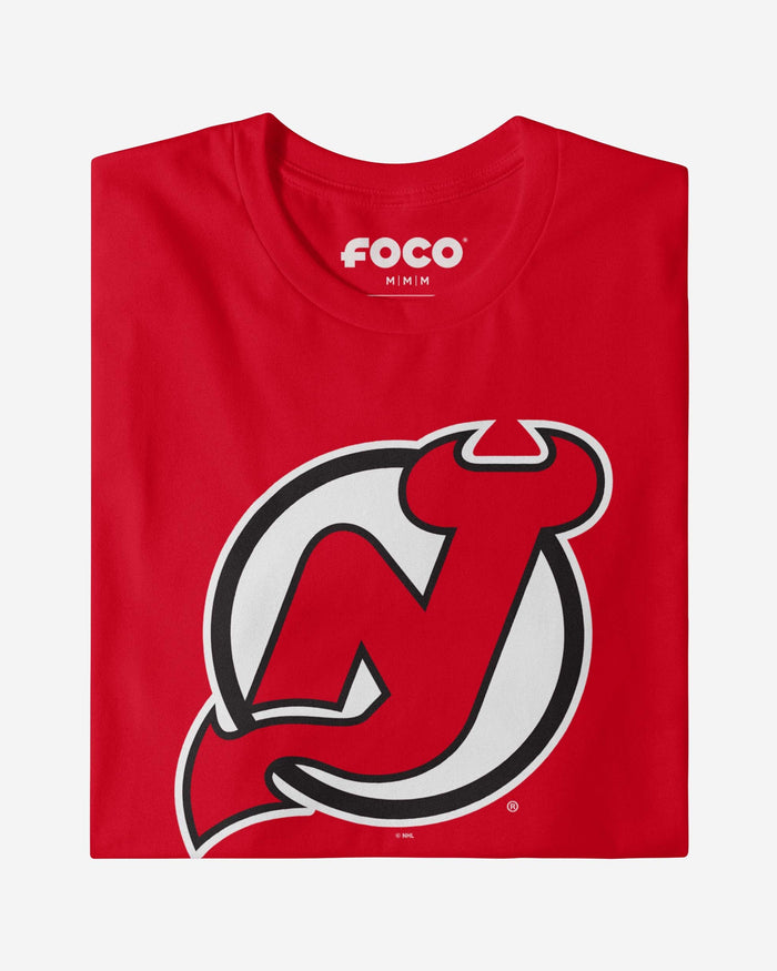 New Jersey Devils Primary Logo Long Sleeve T-Shirt FOCO - FOCO.com