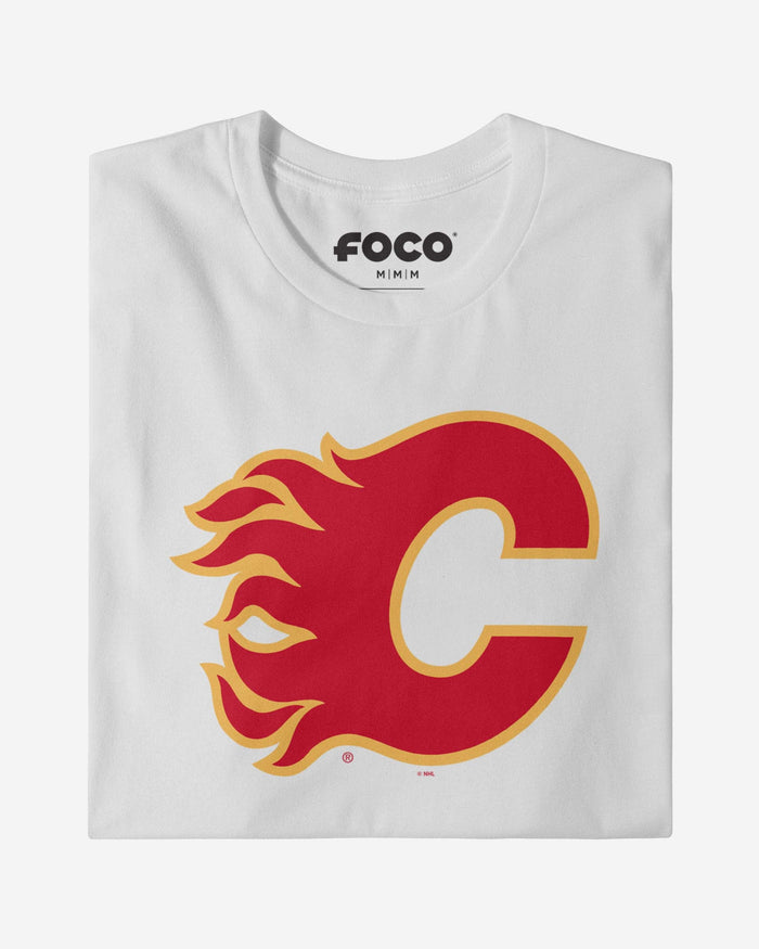 Calgary Flames Primary Logo Long Sleeve T-Shirt FOCO - FOCO.com