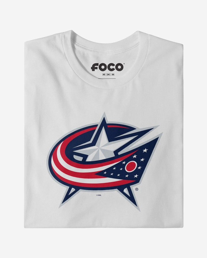 Columbus Blue Jackets Primary Logo Long Sleeve T-Shirt FOCO - FOCO.com