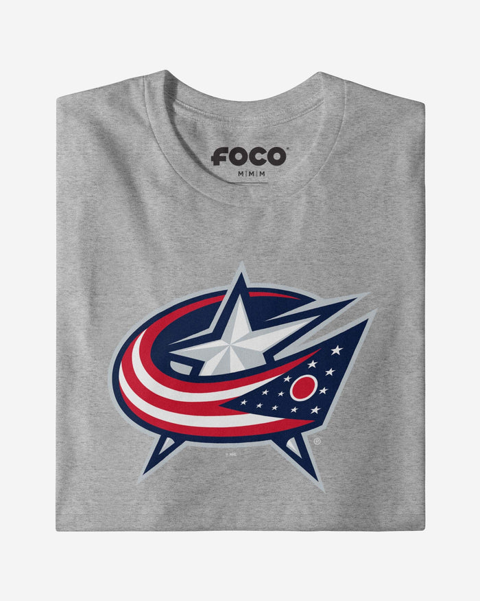 Columbus Blue Jackets Primary Logo Long Sleeve T-Shirt FOCO - FOCO.com