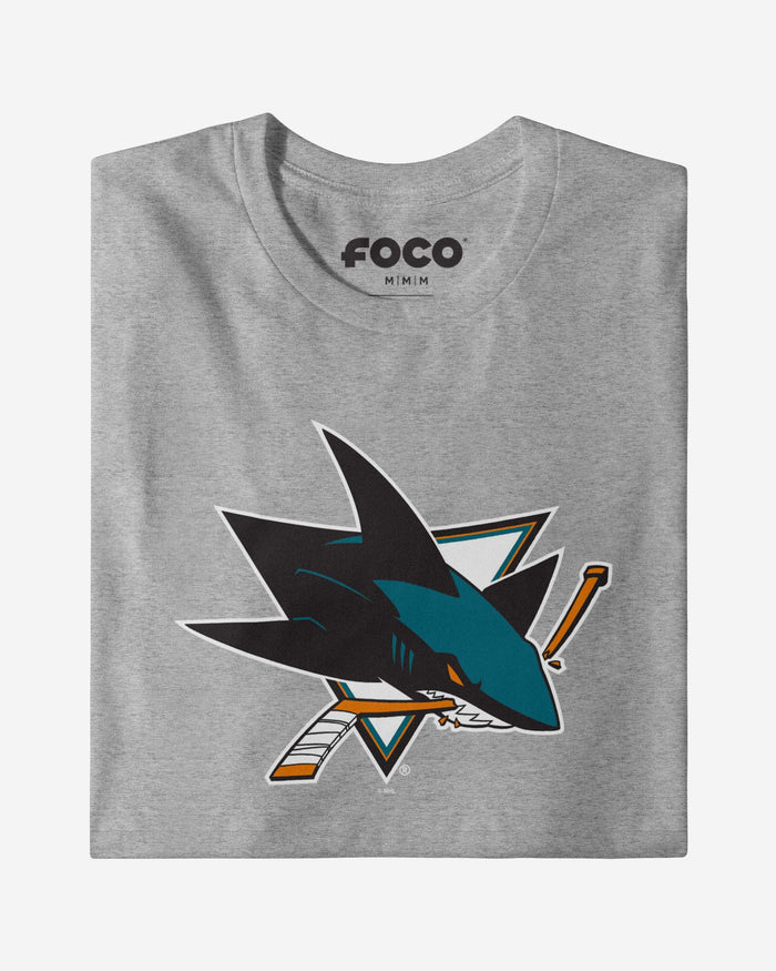 San Jose Sharks Primary Logo Long Sleeve T-Shirt FOCO - FOCO.com