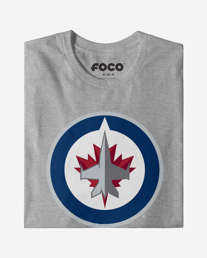 Winnipeg Jets Primary Logo Long Sleeve T-Shirt FOCO - FOCO.com