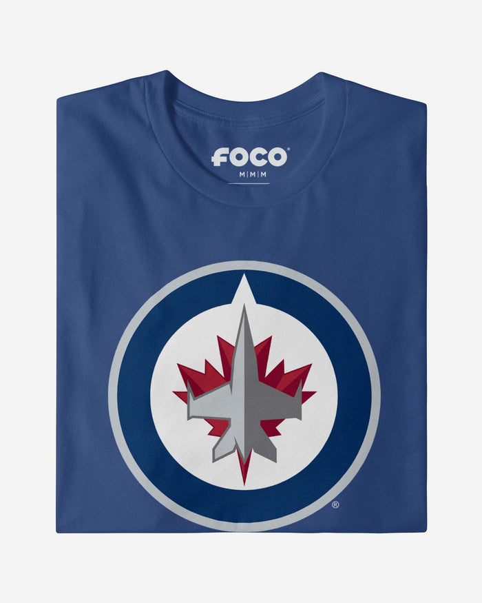 Winnipeg Jets Primary Logo Long Sleeve T-Shirt FOCO - FOCO.com