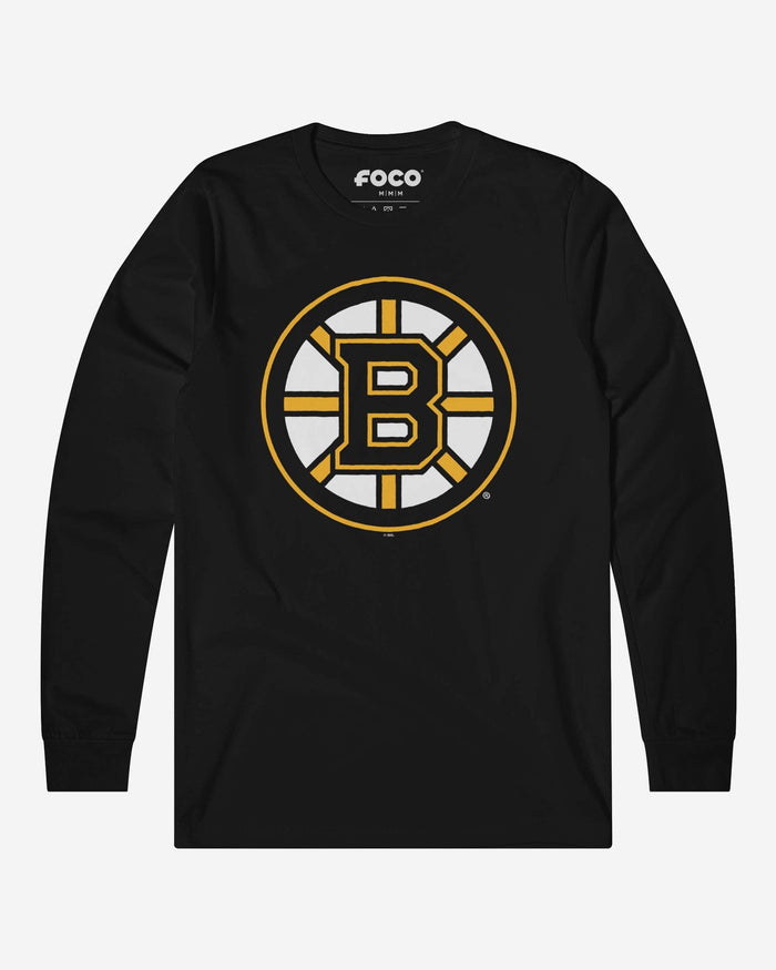 Boston Bruins Primary Logo Long Sleeve T-Shirt FOCO Black S - FOCO.com