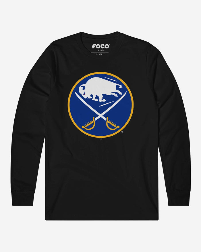 Buffalo Sabres Primary Logo Long Sleeve T-Shirt FOCO Black S - FOCO.com