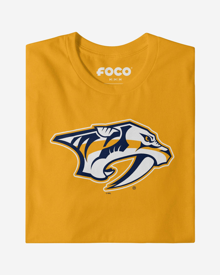 Nashville Predators Primary Logo Long Sleeve T-Shirt FOCO - FOCO.com