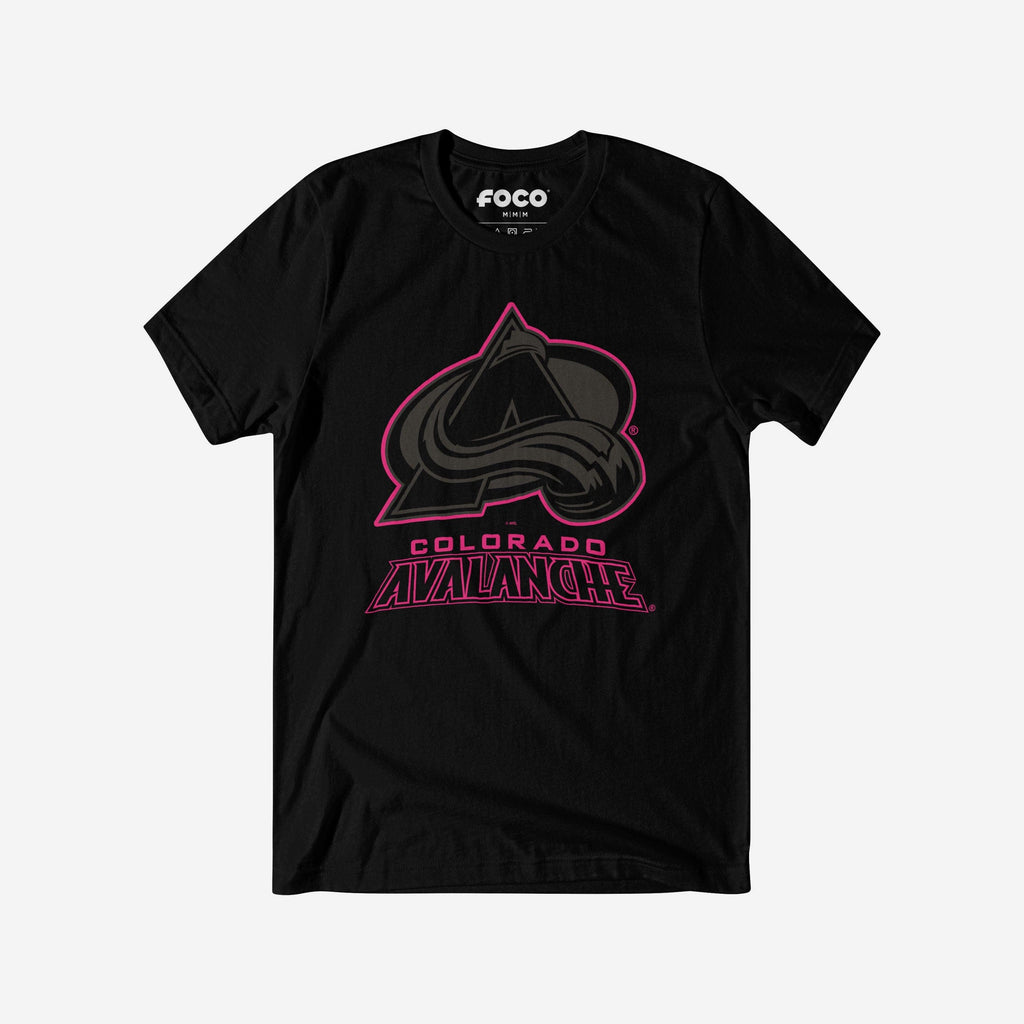 Colorado Avalanche Highlight Reel T-Shirt FOCO Black/Neon Pink S - FOCO.com