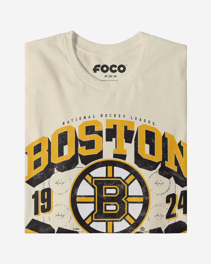 Boston Bruins Rink Arched Wordmark T-Shirt FOCO - FOCO.com