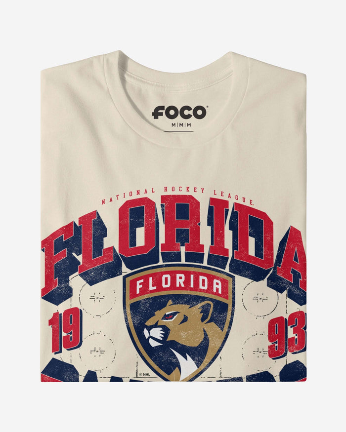 Florida Panthers Rink Arched Wordmark T-Shirt FOCO - FOCO.com