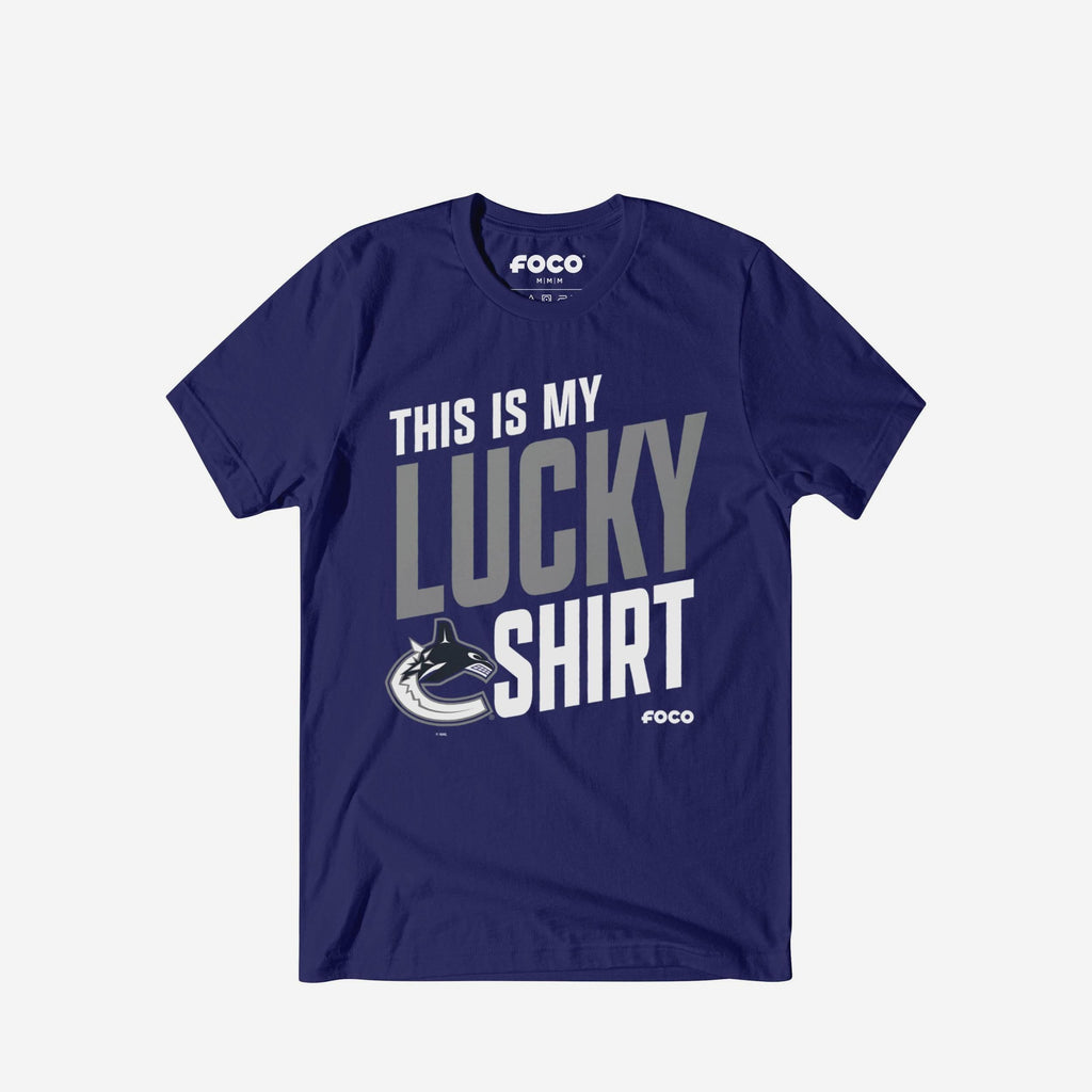 Vancouver Canucks This Is My Lucky T-Shirt FOCO S - FOCO.com