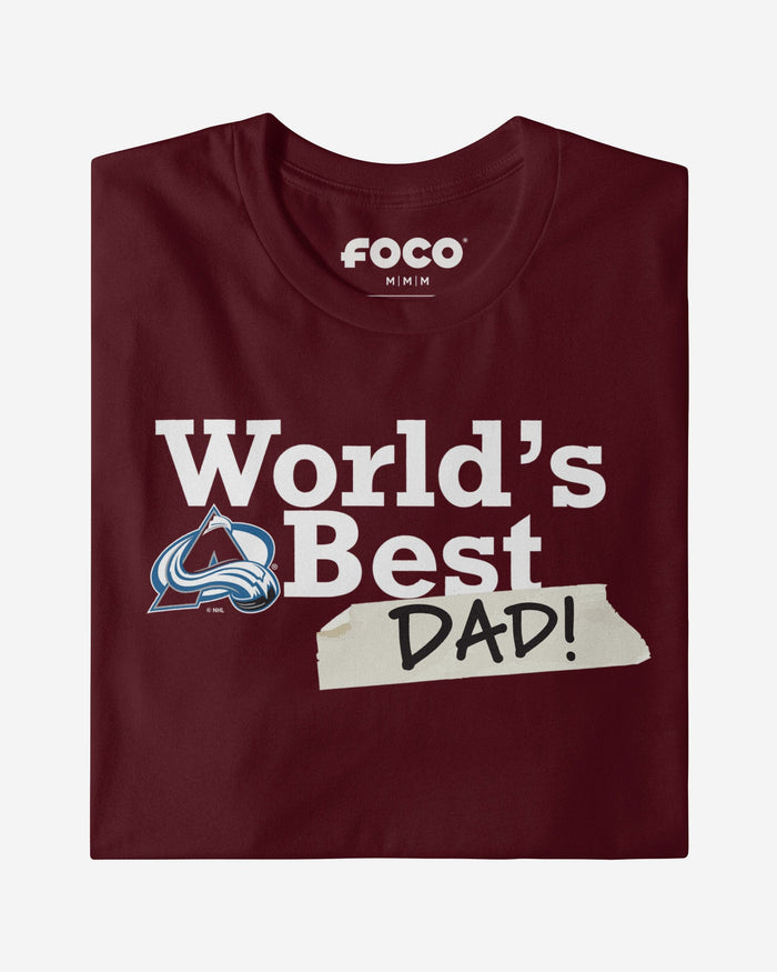Colorado Avalanche World's Best Dad T-Shirt FOCO - FOCO.com
