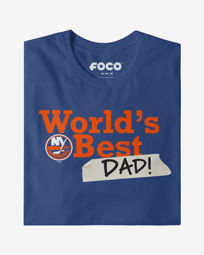 New York Islanders World's Best Dad T-Shirt FOCO - FOCO.com