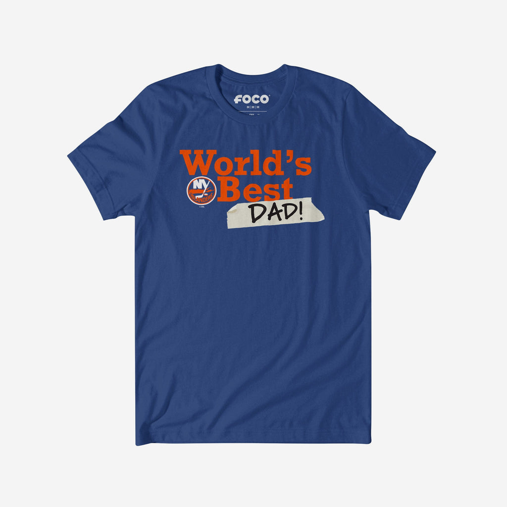 New York Islanders World's Best Dad T-Shirt FOCO S - FOCO.com