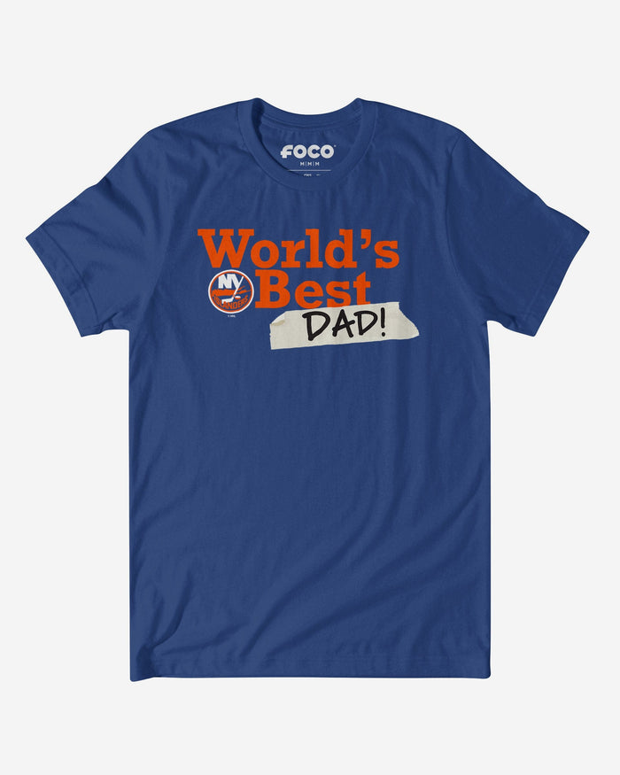 New York Islanders World's Best Dad T-Shirt FOCO S - FOCO.com
