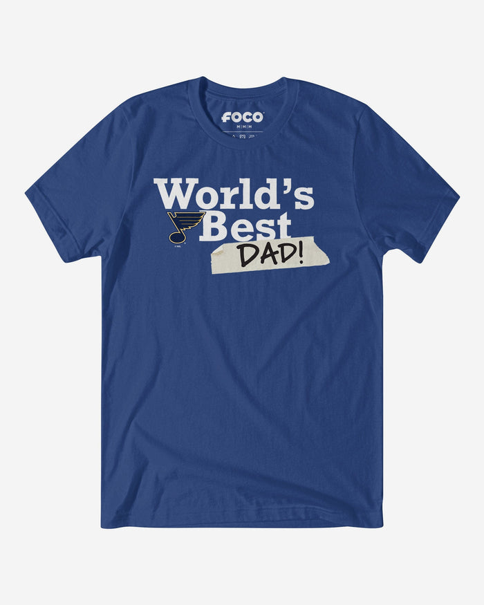 St Louis Blues World's Best Dad T-Shirt FOCO S - FOCO.com