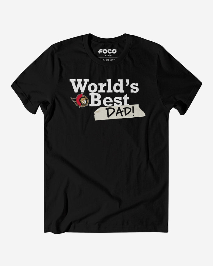 Ottawa Senators World's Best Dad T-Shirt FOCO S - FOCO.com