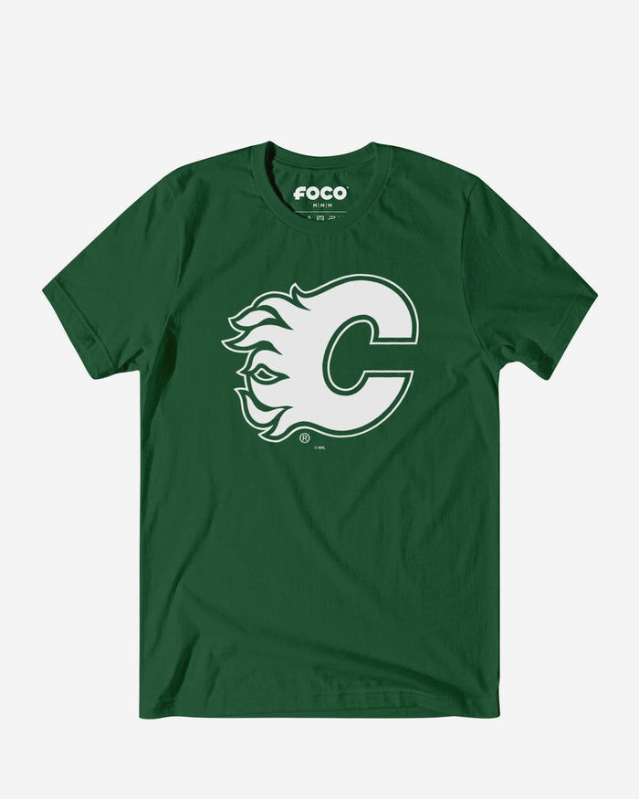 Calgary Flames White Logo T-Shirt FOCO S - FOCO.com