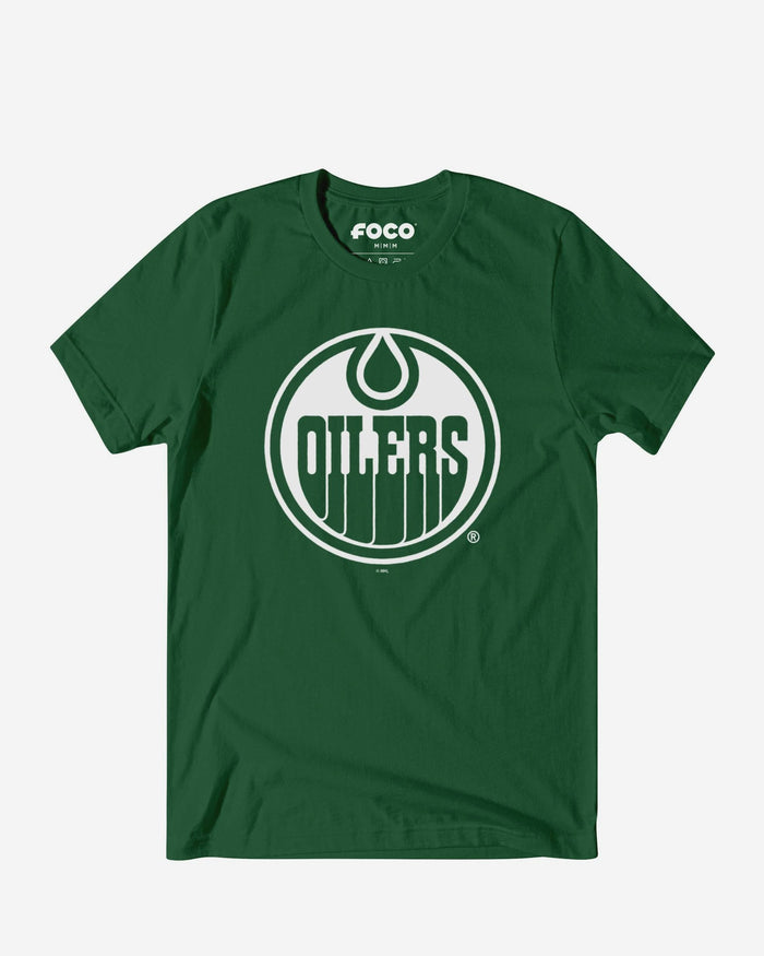 Edmonton Oilers White Logo T-Shirt FOCO S - FOCO.com