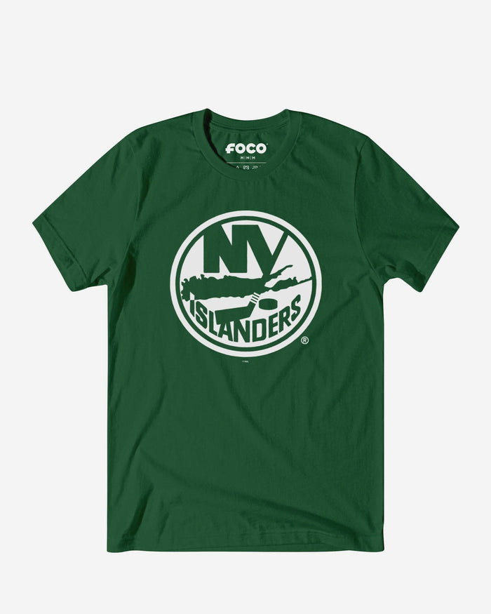 New York Islanders White Logo T-Shirt FOCO S - FOCO.com