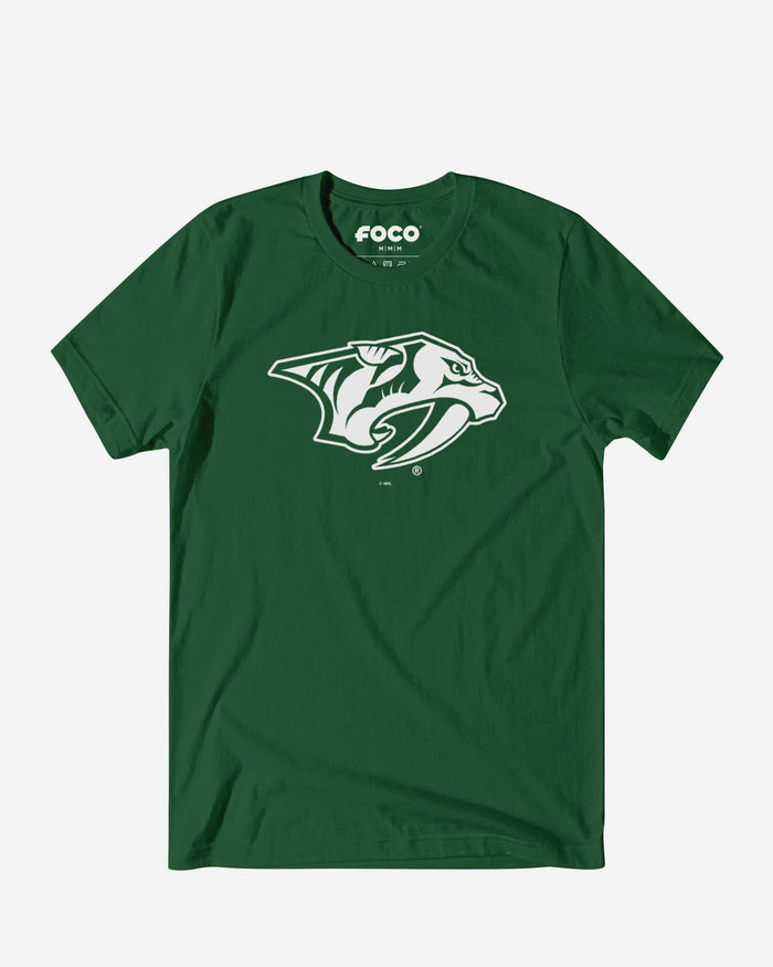 Nashville Predators White Logo T-Shirt FOCO S - FOCO.com