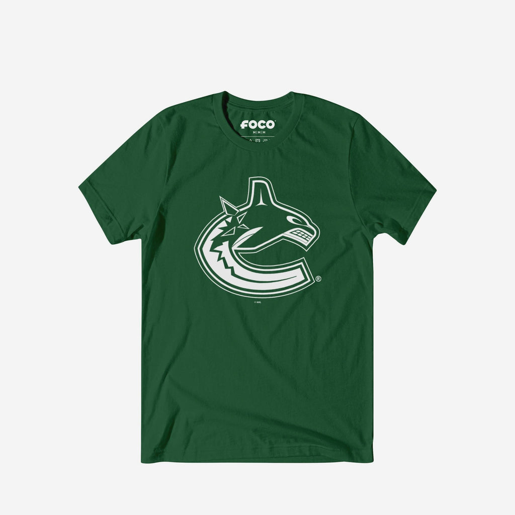 Vancouver Canucks White Logo T-Shirt FOCO S - FOCO.com