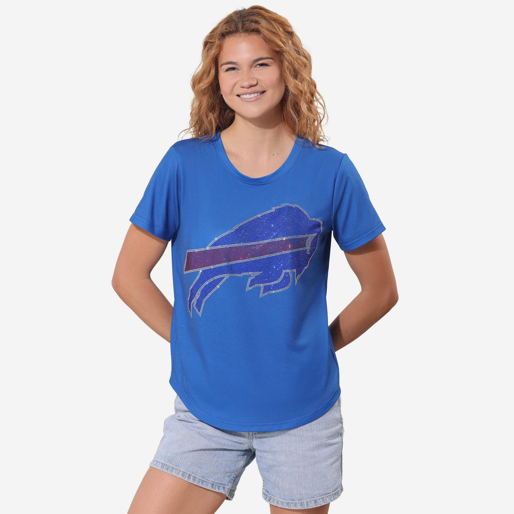 Buffalo Bills Rhinestone Tunic Top FOCO S - FOCO.com