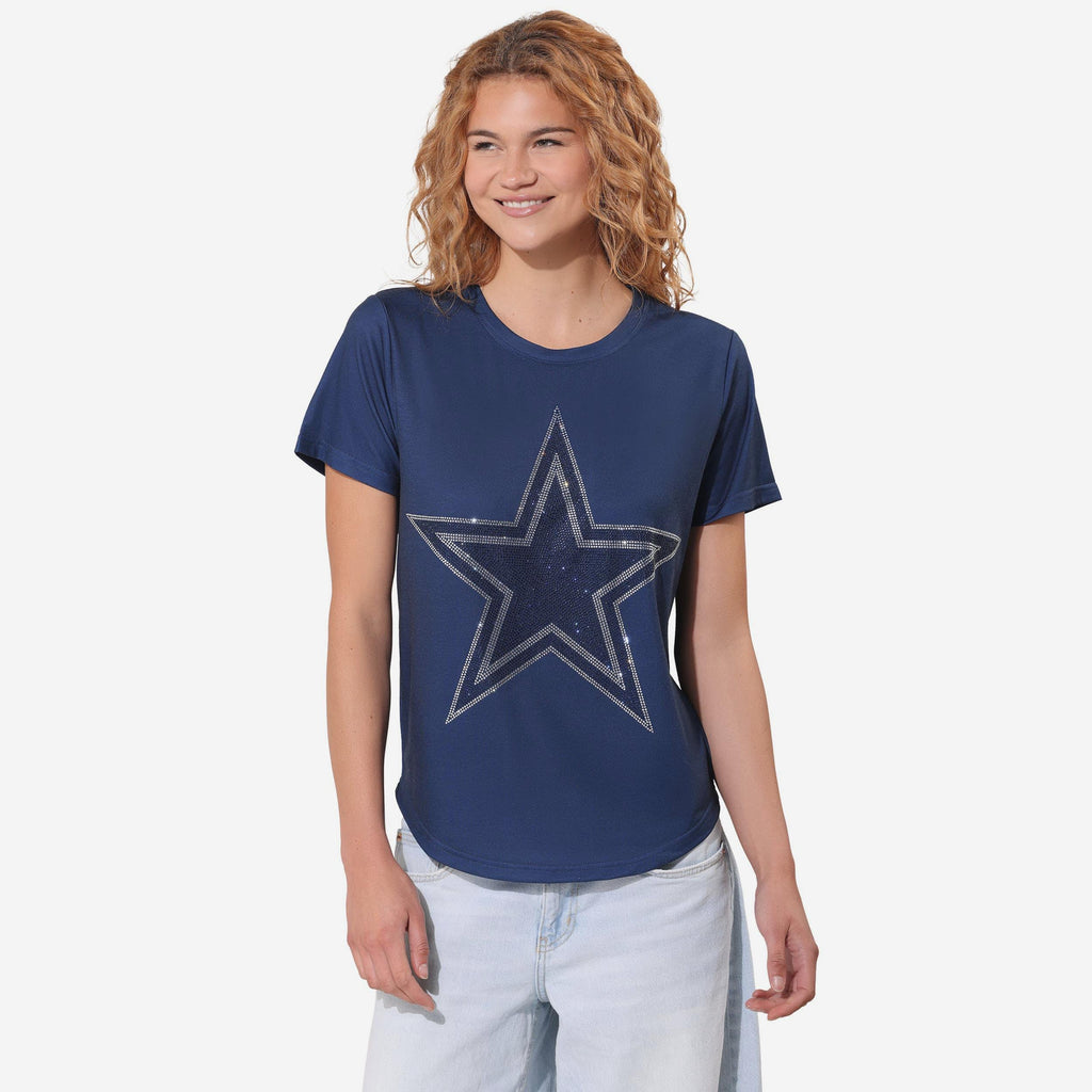 Dallas Cowboys Rhinestone Tunic Top FOCO S - FOCO.com