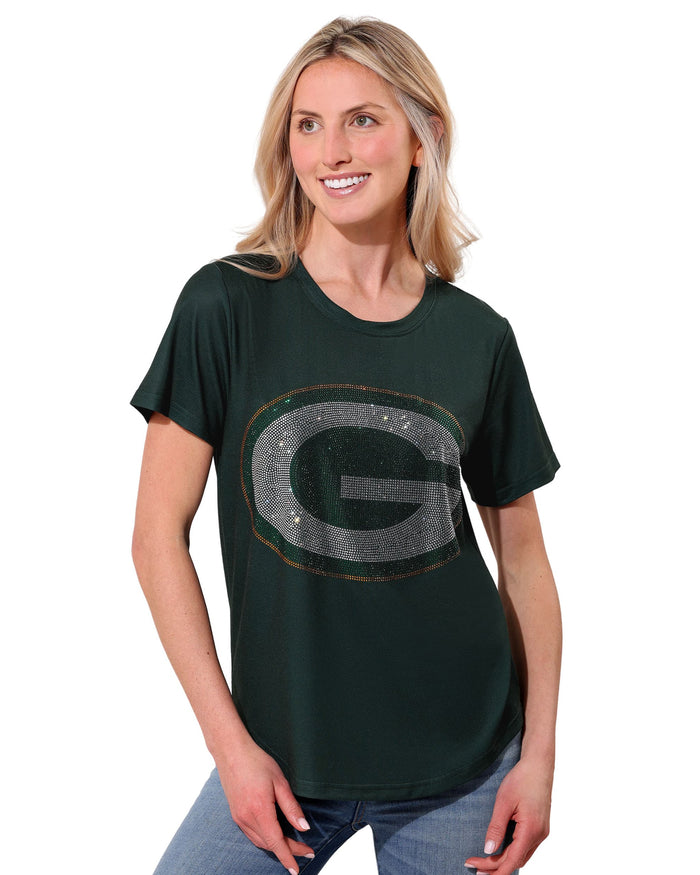 Green Bay Packers Rhinestone Tunic Top