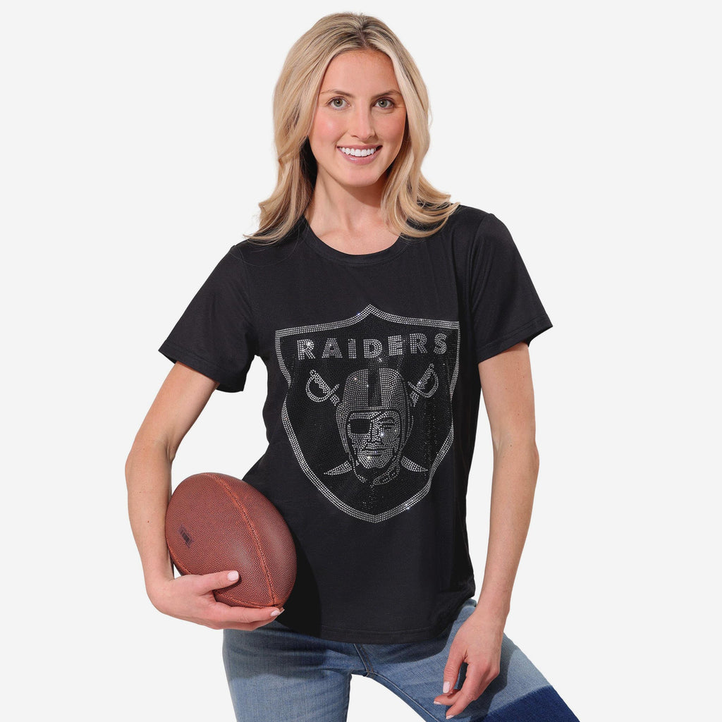 Las Vegas Raiders Rhinestone Tunic Top FOCO S - FOCO.com