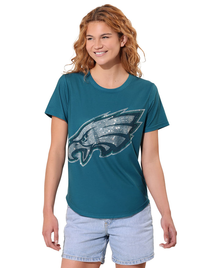 Philadelphia Eagles Rhinestone Tunic Top