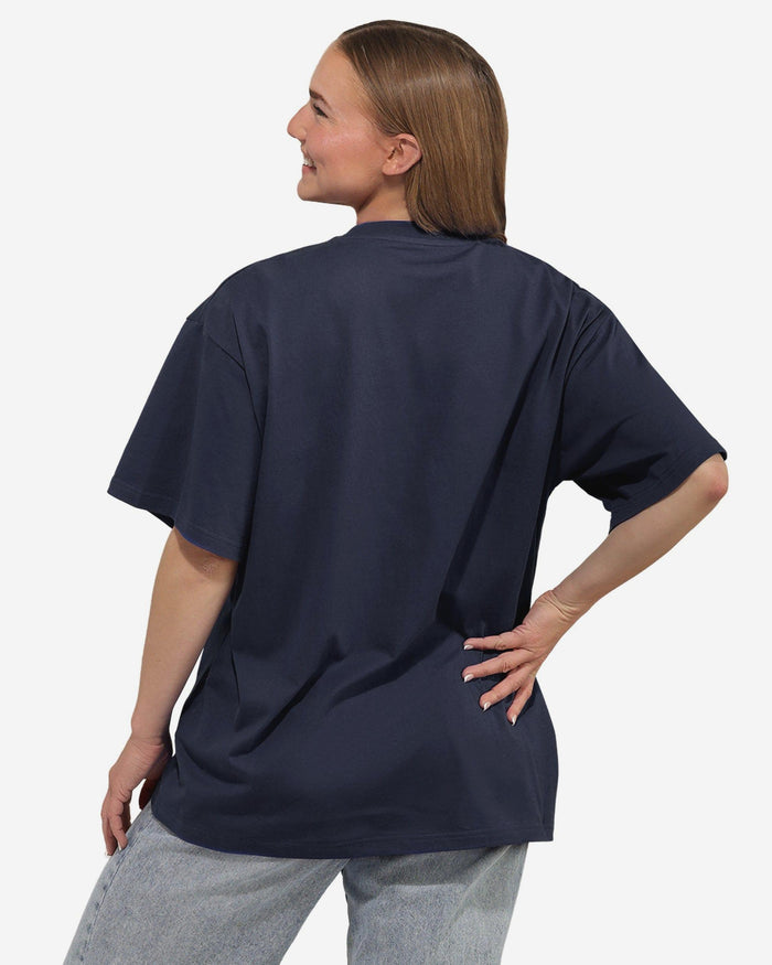 Dallas Cowboys Womens Rhinestone Logo Oversized Holiday T-Shirt FOCO S - FOCO.com