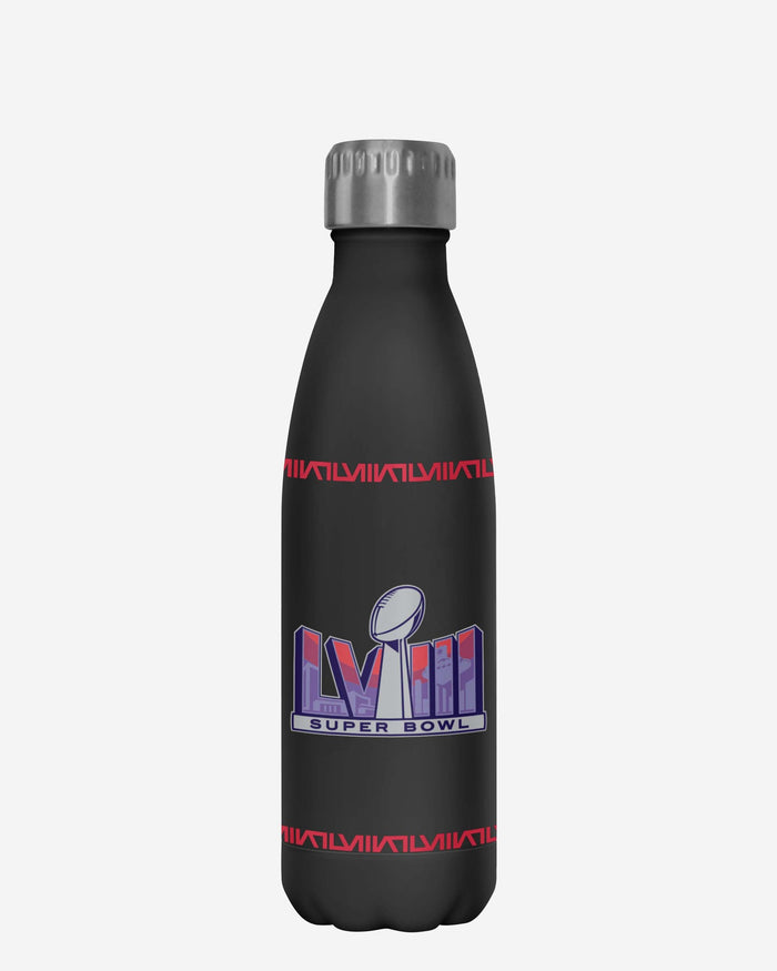 Kansas City Chiefs Super Bowl LVIII Champions Black Diamond 17 oz Stainless Steel Bottle FOCO - FOCO.com